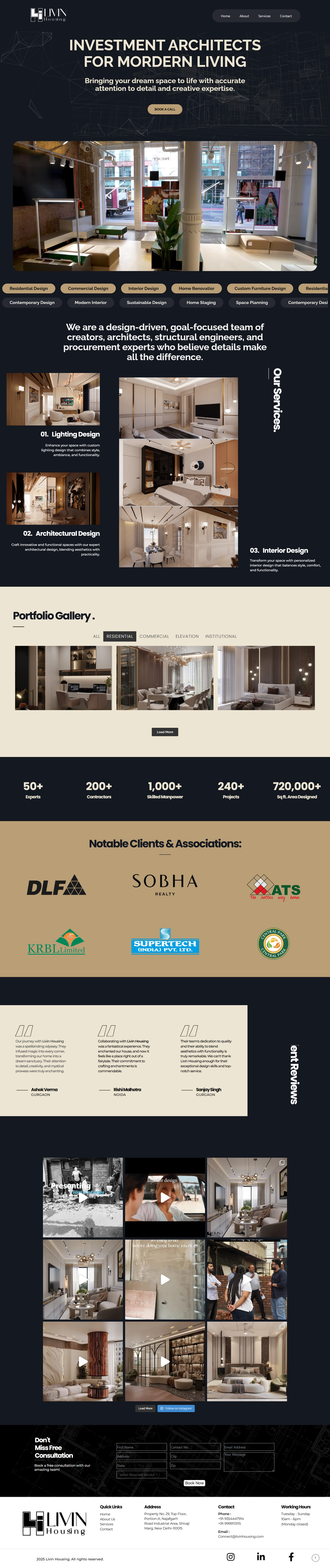 Livin Housing website preview